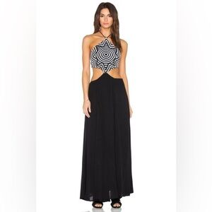 Mara Hoffman Starbasket Black Maxi Dress